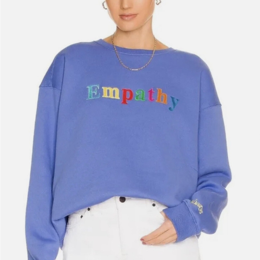 The Mayfair Group Empathy Always Sweatshirt in Blue one Size